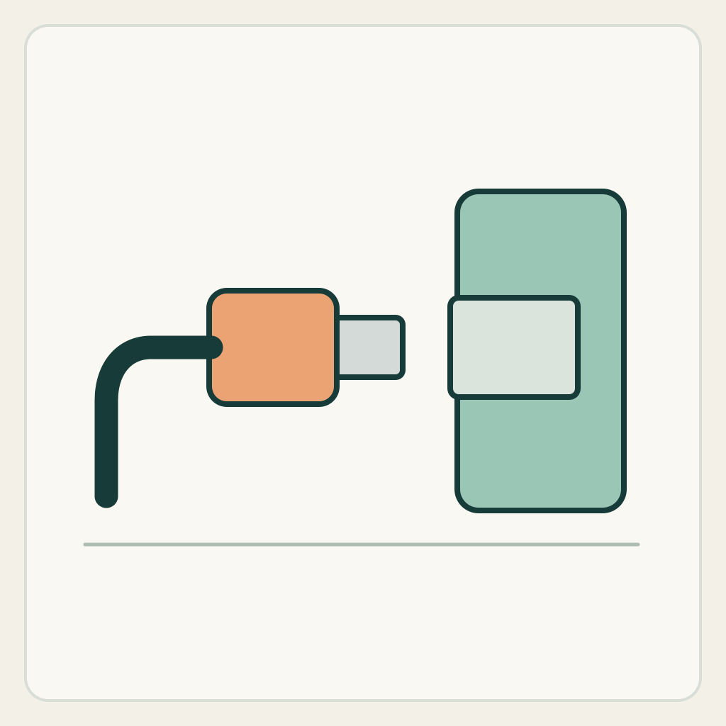 MiniMax H3 connector prompt: insert one aligned plug into a fixed port