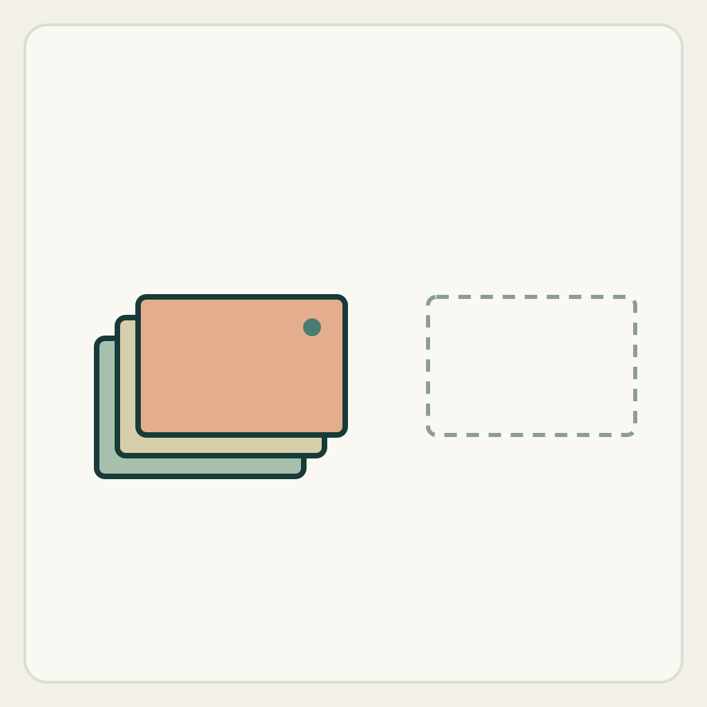 MiniMax H3 card-slide prompt: separate one top card and retain the two-card stack