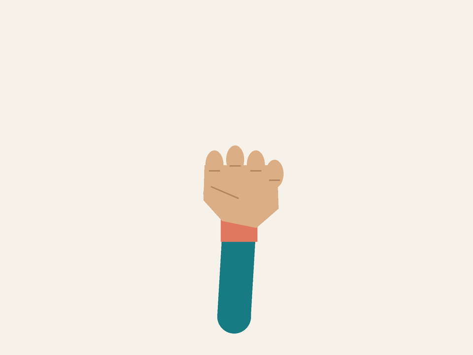 Extend one index finger, then return it to the same fist